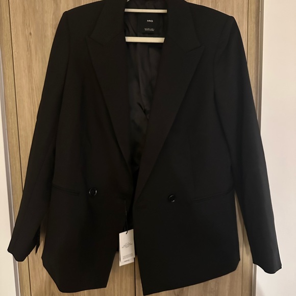 Mango Jackets & Blazers - Double breasted black blazer